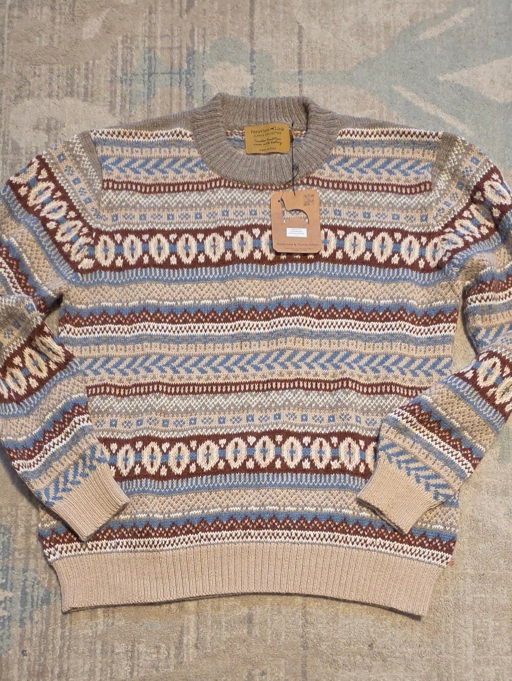 Peruvian Link Scandinavian Crewneck Sweater. Size M. Unisex. NWT